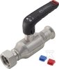 Zawór kulowy z półśrubunkiem z płaskim uszczelnieniem GW Inox - 22 G3/4 1609278009